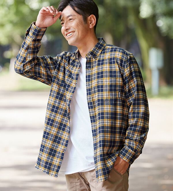 3枚組】＜アウトドアプロダクツ＞ふんわり起毛柔らかチェック  