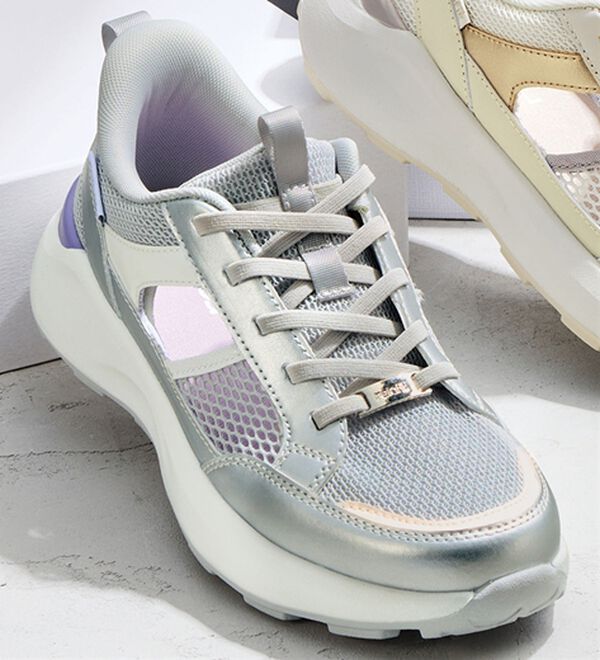 BELLUNA（ベルーナ）の「＜リラフィット＞さっと履ける軽量スニーカーサンダル（スニーカー）」｜シルバー