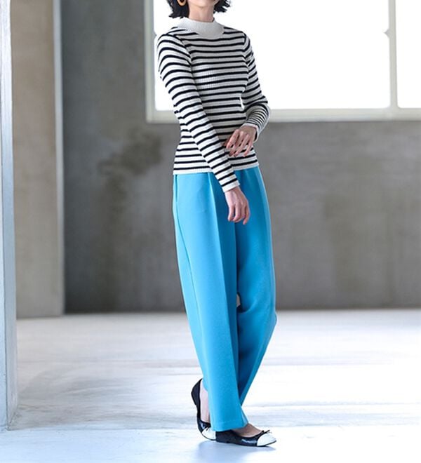 RANAN（ラナン）の「もちもちリブパイピングハイネックニット（ニット・セーター）」｜詳細画像