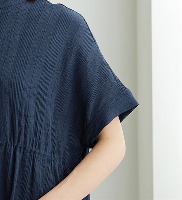 BELLUNA（ベルーナ）の「シアージャカード素材ペプラムチュニック（チュニック）」｜詳細画像