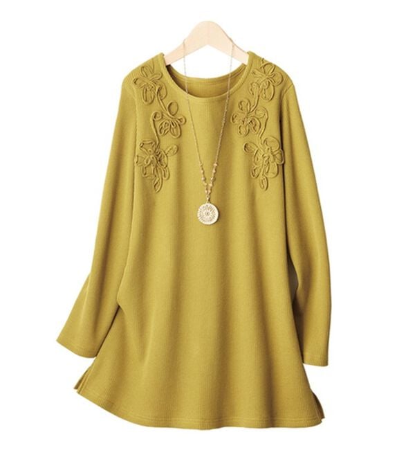 ルフラン（ルフラン）の「【３色組】コード刺しゅうチュニック＜チュイカ＞（チュニック）」｜詳細画像