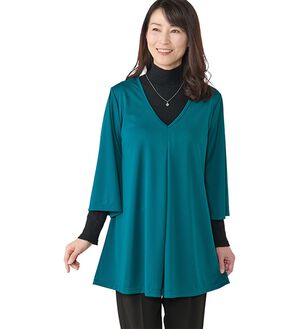 「日本製　着回し自在のチュニック（チュニック）」｜詳細画像