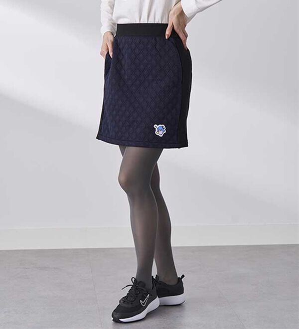 BELLUNA（ベルーナ）の「【タキシードサム】リブ切替キルト風スカート（ミニスカート）」｜詳細画像