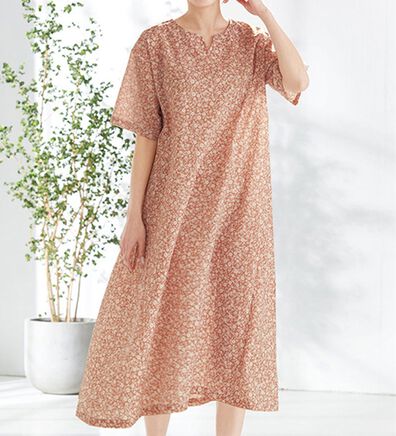 LAVIENNE（ラヴィエンヌ）の「ひんやり！ゆる涼ルームワンピース（パジャマ・ルームウェア）」