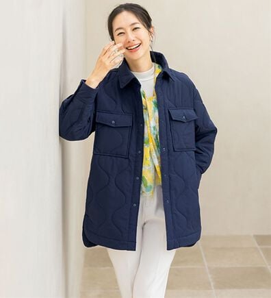 ルフラン（ルフラン）の「ゆったりが可愛い今どきキルトジャケット（その他ジャケット）」
