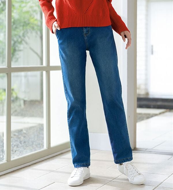 ルフラン（ルフラン）の「【２本組】濃柔デニムパンツ＜ポニム＞（フルレングスパンツ）」｜詳細画像