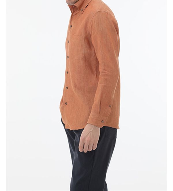 「＜コムルヴァン・オム＞大人のフレンチリネン１００％シャツ（メンズシャツ）」｜詳細画像