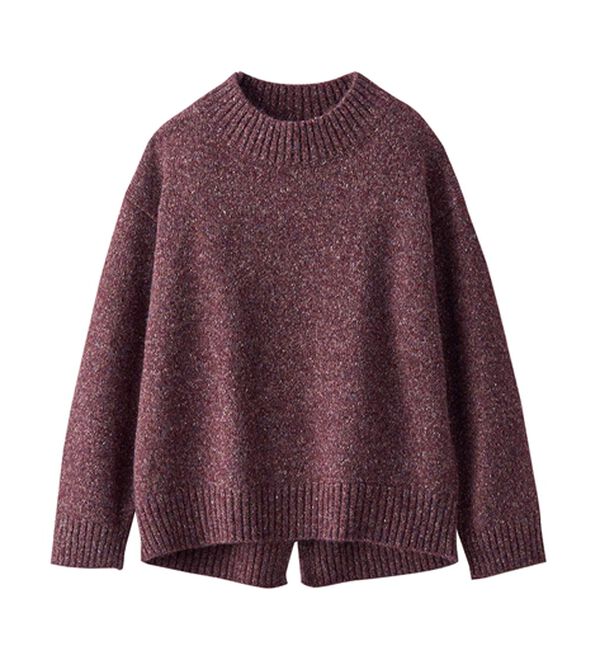 BELLUNA（ベルーナ）の「ミックス調ニットプルオーバー（ニット・セーター）」｜詳細画像