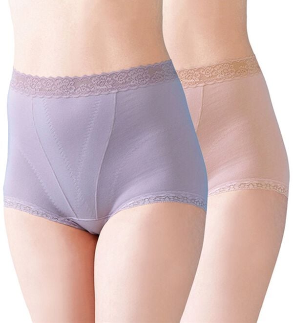 「【２色組】クロスで引きあげ骨盤底筋ショーツ（ショーツ）」｜2色組