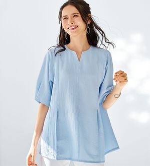 BELLUNA（ベルーナ）の「スッキリ見せ！ポコポコ素材プルオーバー（ブラウス）」｜詳細画像