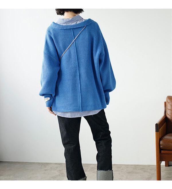 GeeRA（ジーラ）の「【ＵＳ．ＰＯＬＯ　ＡＳＳＮ】ポロデザインニット（ニット・セーター）」｜詳細画像