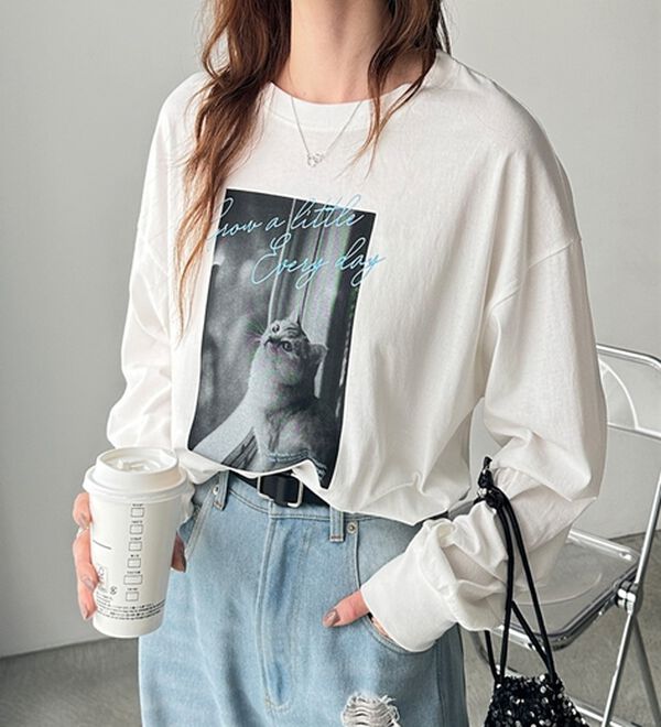 GeeRA（ジーラ）の「アソートデザインフォトプリントロンＴ（カットソー）」｜詳細画像