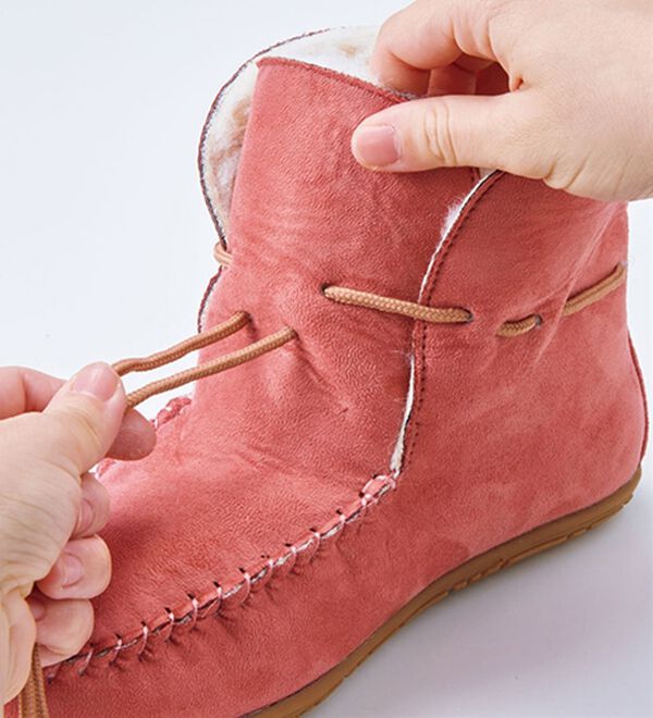 BELLUNA（ベルーナ）の「＜ｍｏｚ＞あったか羊毛混ショートブーツ（ブーツ）」｜詳細画像