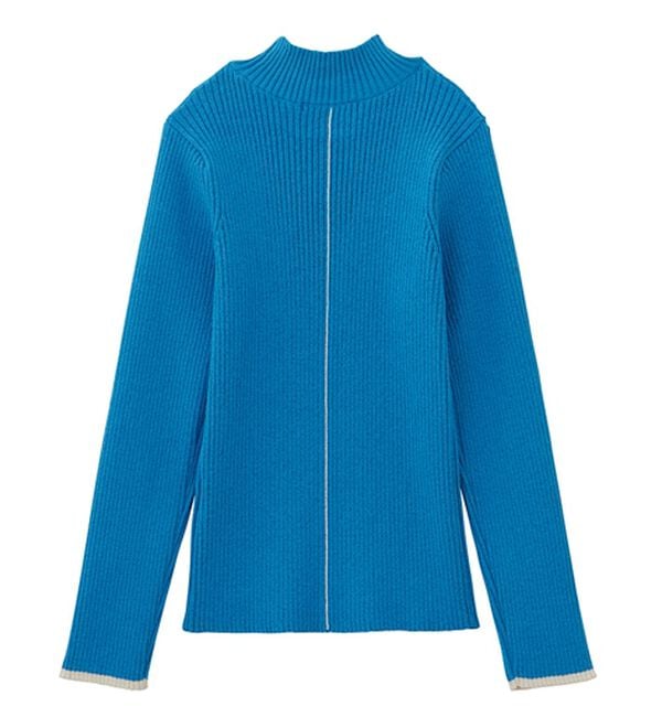 RANAN（ラナン）の「もちもちリブパイピングハイネックニット（ニット・セーター）」｜詳細画像