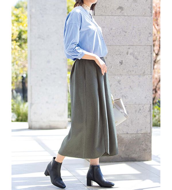 ルフラン（ルフラン）の「【３本組】お洒落でラクちんスカンツ（ワイドパンツ・ガウチョ）」｜詳細画像