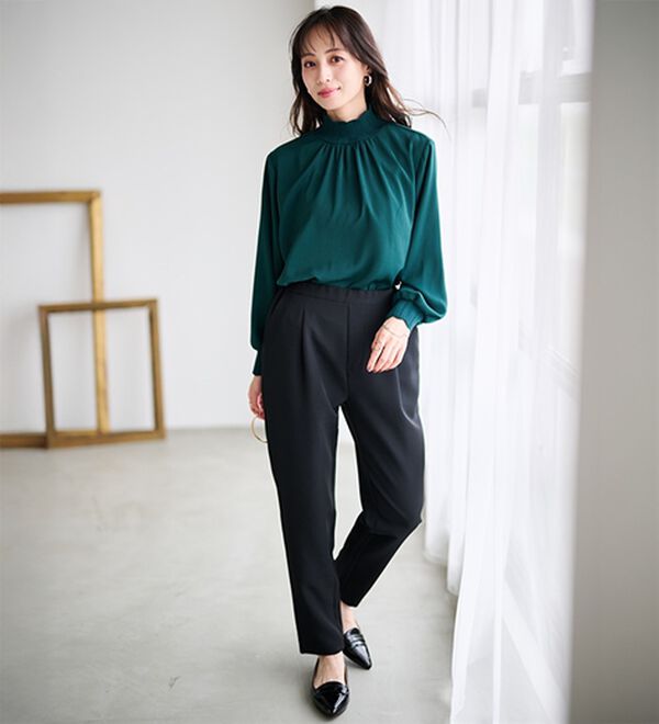 スカラップリブニット使いブラウス - ベルーナ【公式】