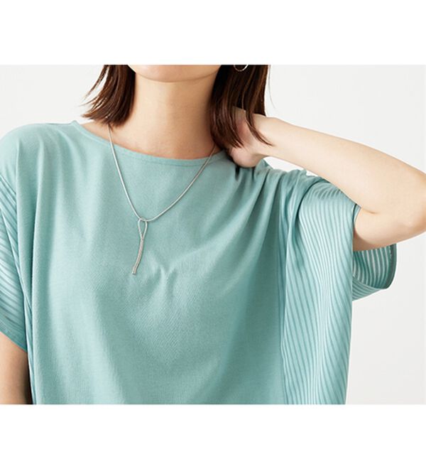 BELLUNA（ベルーナ）の「サイドシャドーストライプ切替チュニック（チュニック）」｜詳細画像