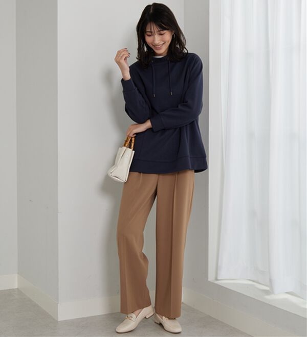 BELLUNA（ベルーナ）の「【新色追加】ワイドネックサイド切替プルオーバー（カットソー）」｜詳細画像