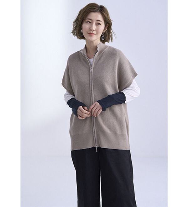 BELLUNA（ベルーナ）の「綿１００％ニットジャンパースカート（ジャンパースカート）」｜詳細画像