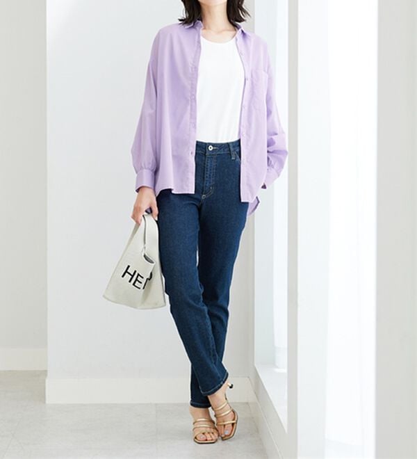 BELLUNA（ベルーナ）の「ベーシックデザインオーバーサイズシャツ（シャツ）」｜詳細画像