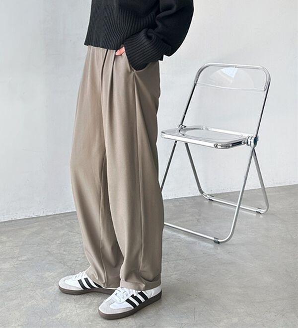 GeeRA（ジーラ）の「オンオフ着られる！カーブパンツ（フルレングスパンツ）」｜詳細画像