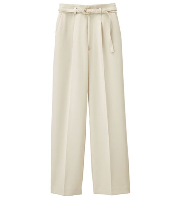 RANAN（ラナン）の「洗える！ベルト付ワイドパンツ（ワイドパンツ・ガウチョ）」｜詳細画像