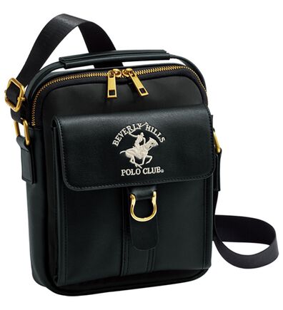 「＜ビバリーヒルズ・ポロクラブ＞縦型ショルダーバッグ（メンズショルダーバッグ）」