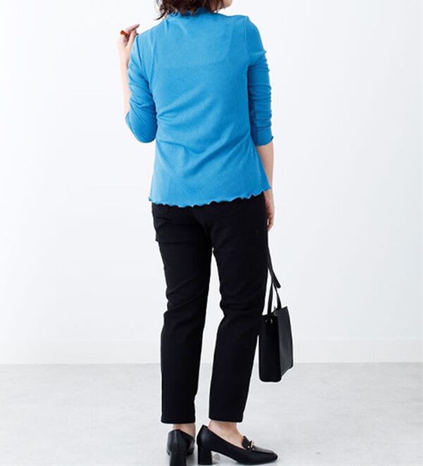 BELLUNA（ベルーナ）の「針抜きテレコハイネックプルオーバー（カットソー）」｜詳細画像