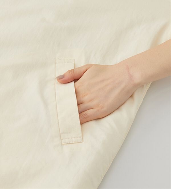 RANAN（ラナン）の「ノーカラーオーバーサイズ中わたブルゾン（ハーフコート）」｜詳細画像