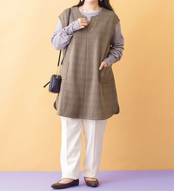 ルフラン（ルフラン）の「【３色組】軽くて暖かポケット付ジャンパードレス（ジャンパースカート）」｜詳細画像