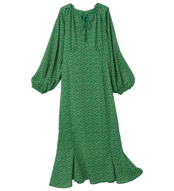 RANAN（ラナン）の「小花柄プリントマーメイドワンピース（プリントワンピース）」｜詳細画像