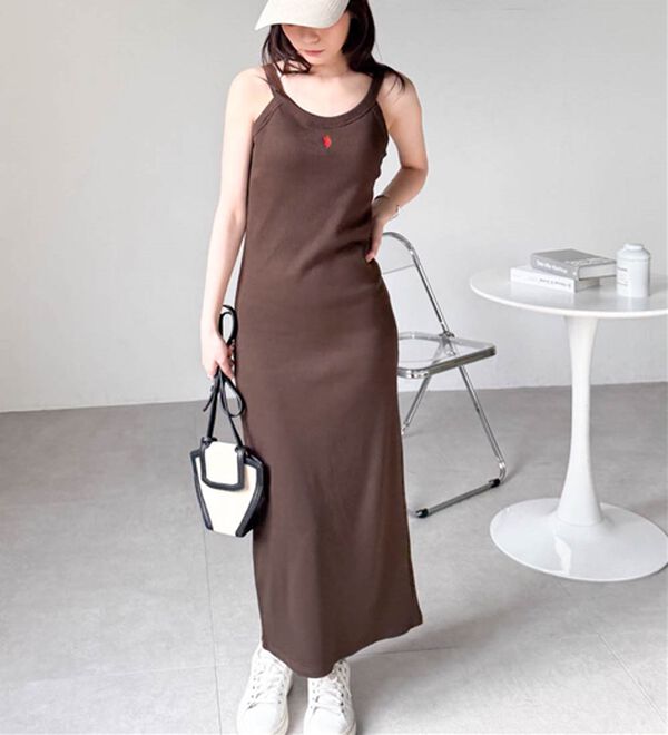 RANAN（ラナン）の「＜U.S.POLO ASSN.＞カップ付アメスリリブワンピース（カットソーワンピース）」｜詳細画像