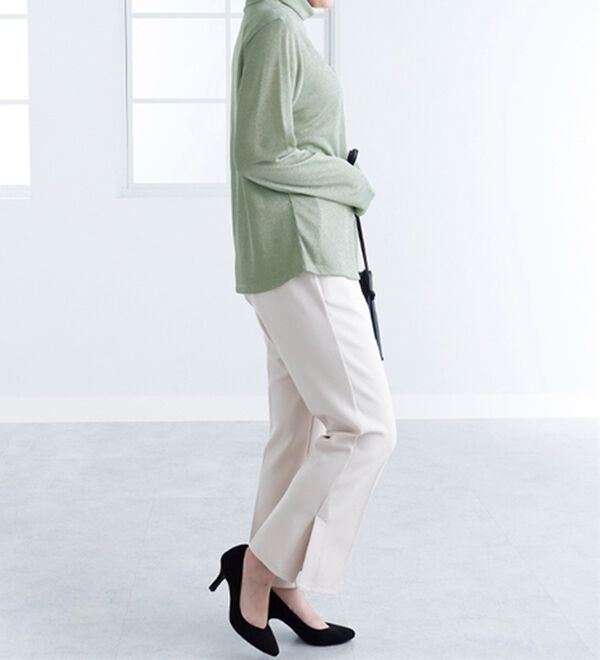 BELLUNA（ベルーナ）の「ラメ調ハイネックプルオーバー（カットソー）」｜詳細画像