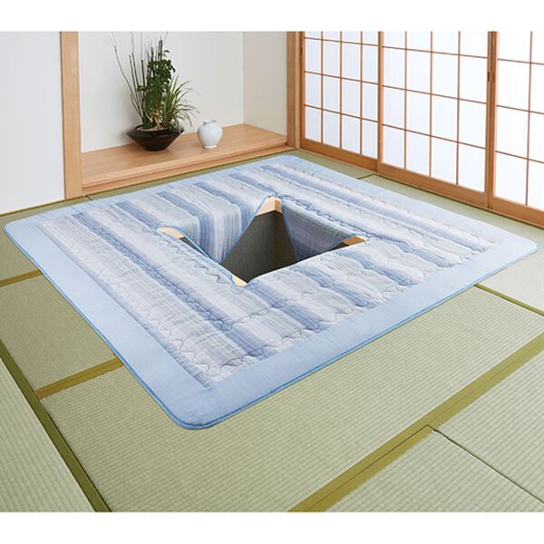 「綿しじら掘りごたつ敷布団（カーペット）」｜詳細画像