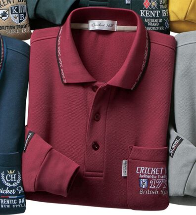 「選べるブランド長袖ポロシャツ（メンズポロシャツ）」