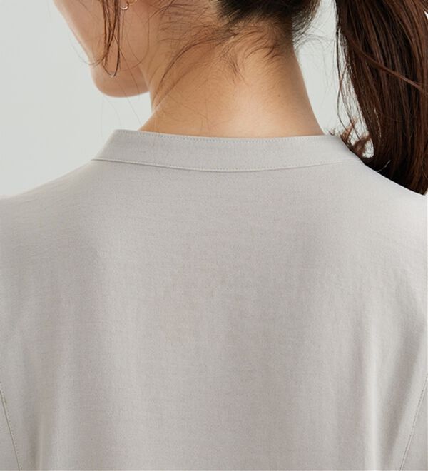 BELLUNA（ベルーナ）の「【快適Ｌａｂ．】お手入れ楽々ビンテージ調素材ブラウス（ブラウス）」｜詳細画像