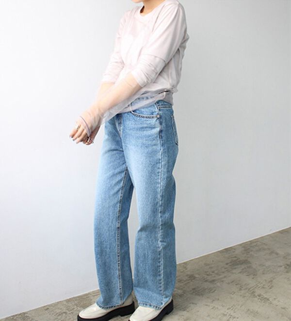 GeeRA（ジーラ）の「シアーレイヤード風カットソー（カットソー）」｜詳細画像