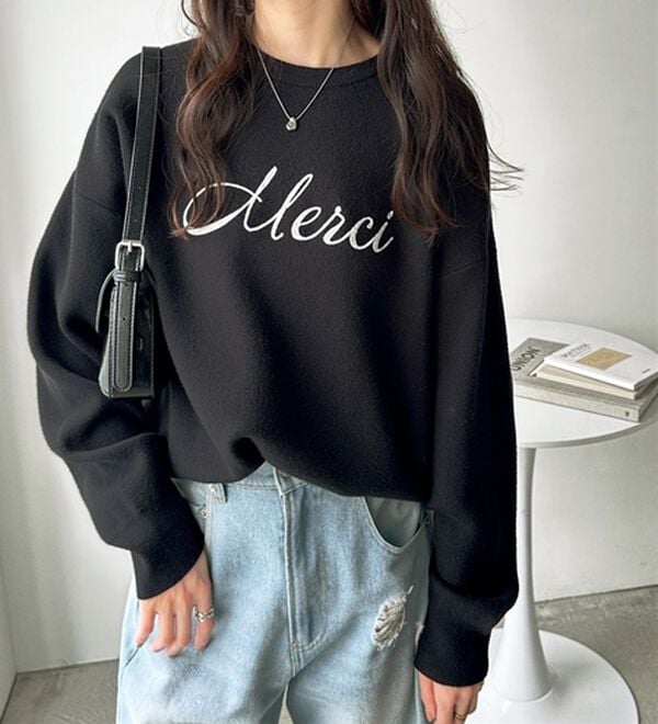 GeeRA（ジーラ）の「チェーン刺しゅうニットプルオーバー（ニット・セーター）」｜詳細画像