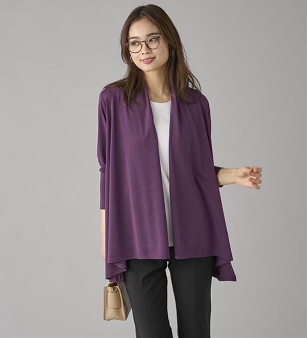 BELLUNA（ベルーナ）の「＜クールスラブ＞ドレープカーディガン（その他カーディガン）」｜詳細画像