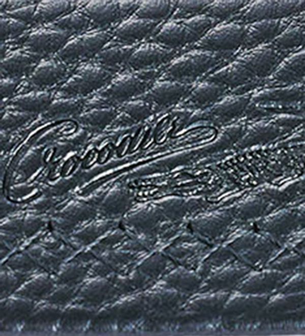 「【２本組】＜クロコダイル＞高級一枚仕立て千鳥無双ベルト（メンズベルト）」｜詳細画像