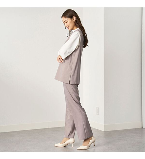 BELLUNA（ベルーナ）の「【４点セット】＜５つのラクが嬉しい！＞洗える！ストレッチ素材４点セットスーツ（その他スーツ）」｜詳細画像