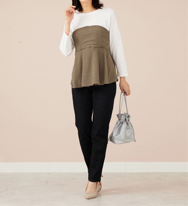 BELLUNA（ベルーナ）の「ビスチェ風ドッキングチュニック（チュニック）」｜詳細画像