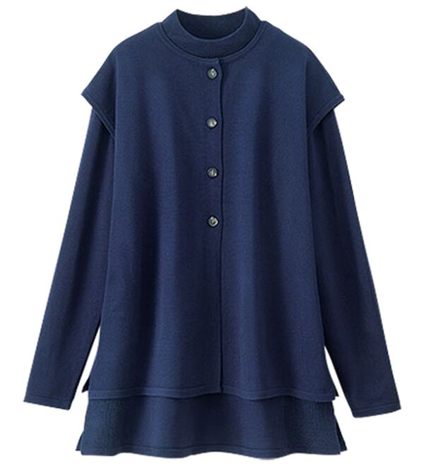 BELLUNA（ベルーナ）の「前後２ｗａｙベスト付ニットアンサンブル（アンサンブル）」｜詳細画像