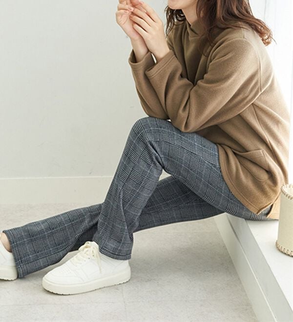 BELLUNA（ベルーナ）の「まるではく毛布！静電防止付裏ファーイージーパンツ（フルレングスパンツ）」｜詳細画像