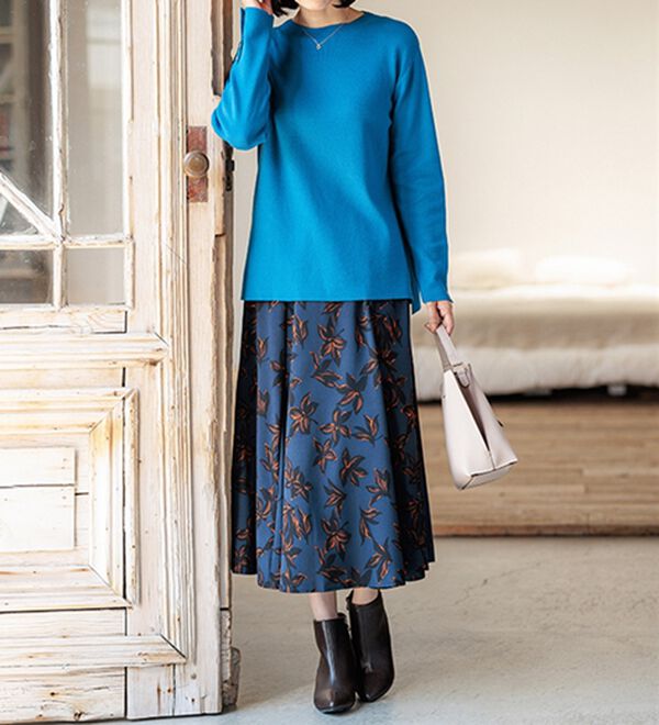 BELLUNA（ベルーナ）の「もちもち袖ボタンニットプルオーバー（ニット・セーター）」｜詳細画像