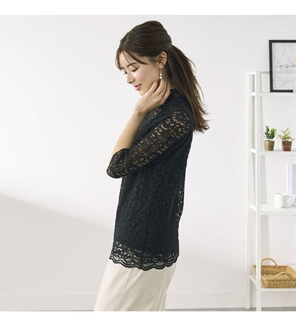 BELLUNA（ベルーナ）の「脱Ｔシャツレースインナー（ブラウス）」｜詳細画像