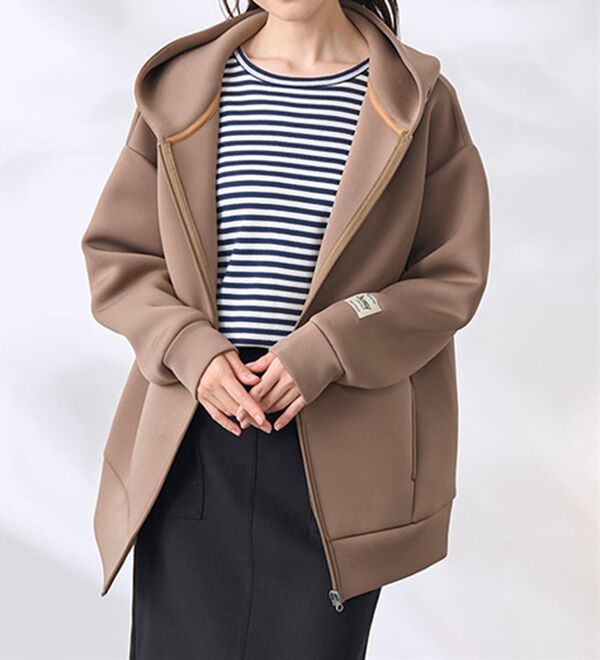 BELLUNA（ベルーナ）の「【選べる衿】肌に優しい綿１００％暖か発熱素材プルオーバー＜ベルホット　コットン＞（カットソー）」｜詳細画像