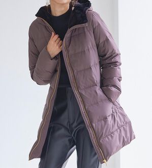 RANAN（ラナン）の「暖かファーフード使いすっきりダウンコート（ダウンコート・ジャケット・ベスト）」｜詳細画像