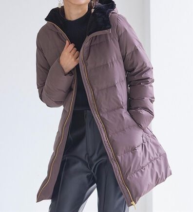 RANAN（ラナン）の「暖かファーフード使いすっきりダウンコート（ダウンコート・ジャケット・ベスト）」