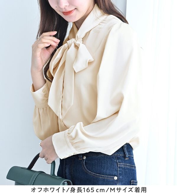 alotta（アロッタ）の「ボウタイデザインブラウス（ブラウス）」｜詳細画像